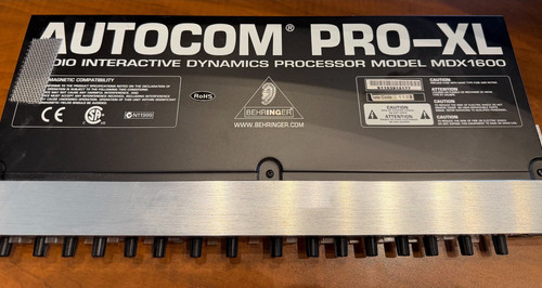 Behringer mdx1600 autocom - behringer,