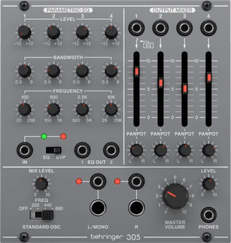 Behringer 305 mixer output - 305, eq/mixer/output